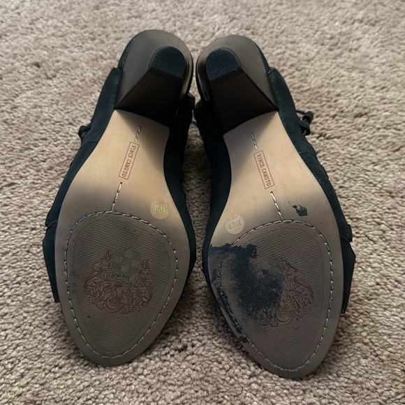 Vince Camuto Eliaz Heeled Strappy Gladiator Dress Sandals Black Leather Size 7 - Picture 11 of 14